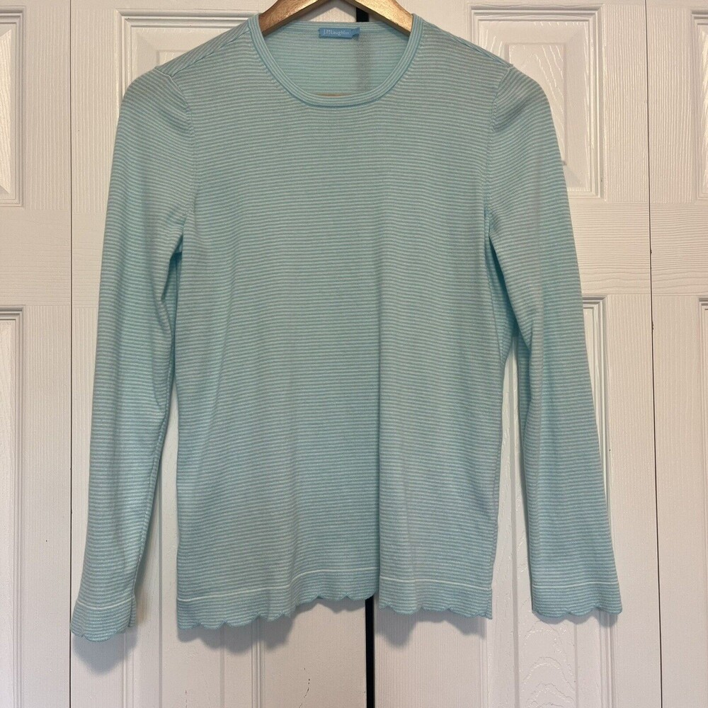 Women’s J McLaughlin Blue Knit Top Blouse Size Small